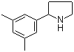 吡咯烷, 2-(3,5-二甲基苯基)-结构式_383127-44-4结构式