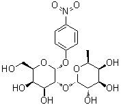 4-硝基苯基-2-O-(α-L-吡喃岩藻糖苷)-α-D-吡喃半乳糖糖苷结构式_383417-46-7结构式