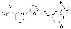 3-(5-{(e)-2-[2-氧代-6-(三氟甲基)-2,3-二氢嘧啶-4-基]乙烯基}-2-呋喃基)苯甲酸甲酯结构式_385376-07-8结构式