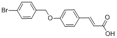 3-{4-[(4-溴苄基)氧基]苯基}丙烯酸结构式_385383-36-8结构式