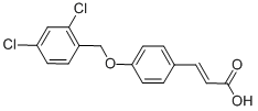 3-{4-[(2,4-二氯苄基)氧基]苯基}丙烯酸结构式_385383-41-5结构式
