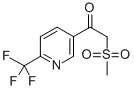 2-甲基磺酰基-1-[6-(三氟甲基)-吡啶-3-基]乙酮结构式_386704-14-9结构式