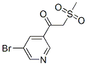 1-(5-Bromopyridin-3-yl)-2-(methylsulfonyl)ethanone Structure,386715-50-0Structure