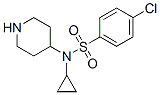 4-Chloro-N-cyclopropyl-N-piperidin-4-ylbenzenesulfonamide Structure,387350-81-4Structure
