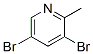 3,5-Dibromo-2-methylpyridine Structure,38749-87-0Structure