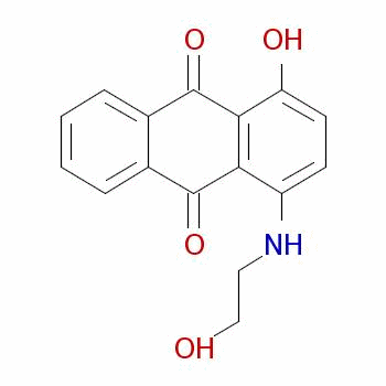 1-羟基-4-[(2-羟基乙基)氨基]蒽醌结构式_38933-95-8结构式