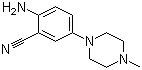 2-氨基-5-(4-甲基哌嗪-1-基)苯甲腈结构式_38943-98-5结构式