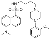 5-(二甲氨基)-N-[4-[4-(2-甲氧基苯基)-1-哌嗪基]丁基]-1-萘磺胺结构式_390803-39-1结构式