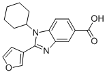 1-Cyclohexyl-2-(3-furanyl)-1h-benzimidazole-5-carboxylic acid Structure,390811-95-7Structure