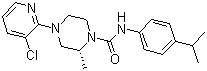 (R)-4-(3-氯吡啶-2-基)-N-(4-异丙基苯基)-2-甲基哌嗪-1-羧酰胺结构式_393514-22-2结构式