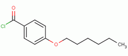 对(己氧基)苯甲酰氯结构式_39649-71-3结构式