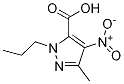 3-Methyl-4-nitro-1-propyl-1H-Pyrazole-5-carboxylic acid Structure,39658-17-8Structure