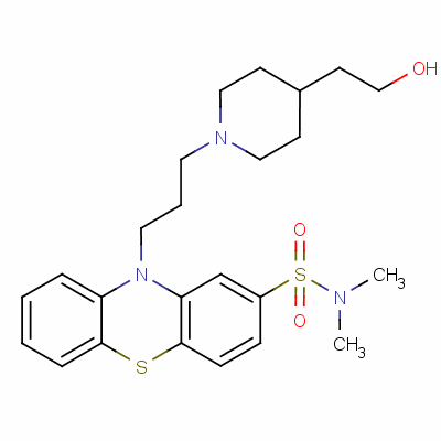 哌泊噻嗪结构式_39860-99-6结构式