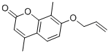 7-烯丙氧基-4,8-二甲基-色烯-2-酮结构式_3993-43-9结构式