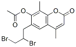 7-Acetoxy-6-(2,3-dibromopropyl)-4,8-dimethylcoumarin Structure,3993-46-2Structure