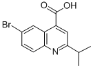 6-Bromo-2-isopropylquinoline-4-carboxylic acid Structure,401624-46-2Structure