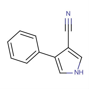 4-苯基-1H-吡咯-3-甲腈结构式_40167-37-1结构式