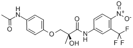 (2S)-3-[4-(乙酰氨基)苯氧基]-2-羟基-2-甲基-N-[4-硝基-3-(三氟甲基)苯基]-丙胺结构式_401900-40-1结构式