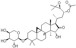 乙酰升麻醇-3-O-a-L-阿拉伯糖苷结构式_402513-88-6结构式