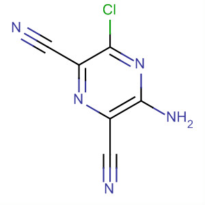 3-氨基-5-氯-2,6-吡嗪二甲腈结构式_40559-88-4结构式
