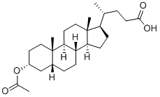 乙酰氧基石胆酸结构式_4057-84-5结构式