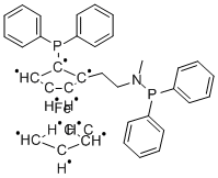 (R)-N-Methyl-N-diphenylphosphino-1-[(S)-2-diphenylphosphino)ferrocenyl]ethylamine Structure,406680-94-2Structure