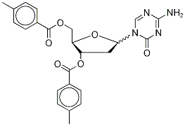 1-(2’-脱氧-3’,5’-二-O-甲苯甲酰-alpha-D-呋喃核糖基)-2-氧代-4-氨基-1,2-二氢-1,3,5-三嗪结构式_40789-35-3结构式