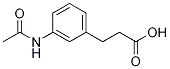 3-(3-乙酰氨基苯基)丙酸结构式_4080-83-5结构式
