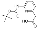 (6-Tert-butoxycarbonylamino-pyridin-2-yl)-acetic acid Structure,408367-22-6Structure