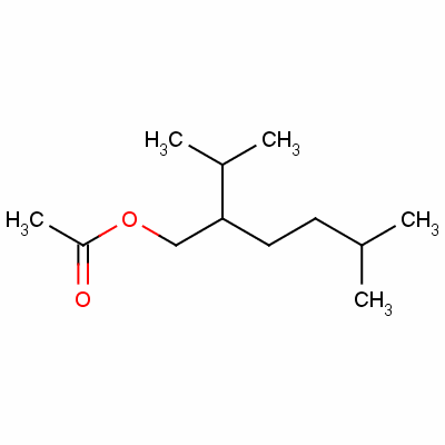 乙酸-2-异丙基-5-甲基己酯结构式_40853-55-2结构式