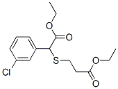 Ethyl 3-(1-(3-chlorophenyl)-2-ethoxy-2-oxoethylthio)propanoate Structure,41022-14-4Structure