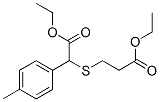 Ethyl 3-(2-ethoxy-2-oxo-1-p-tolylethylthio)propanoate Structure,41022-36-0Structure