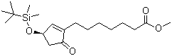 Methyl (r)-(+)-3-(tert-butyldimethylsilyloxy)-5-oxo-1-cyclopentene-1-heptanoate Structure,41138-69-6Structure