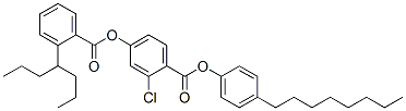 4-Octylphenyl 2-chloro-4-(4-heptylbenzoyl-oxy)benzoate Structure,41161-57-3Structure