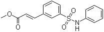 3-(3-苯基磺酰基苯基)丙烯酸甲酯结构式_412268-99-6结构式