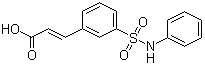 3-(3-苯基磺酰基苯基)丙烯酸结构式_412269-00-2结构式