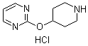 2-(哌啶-4-基氧基)-嘧啶盐酸盐结构式_412293-92-6结构式