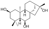 2,6,16-贝壳杉烷三醇结构式_41530-90-9结构式