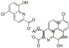 5-氯-8-羟基喹啉-2-甲酸铝结构式_41584-66-1结构式