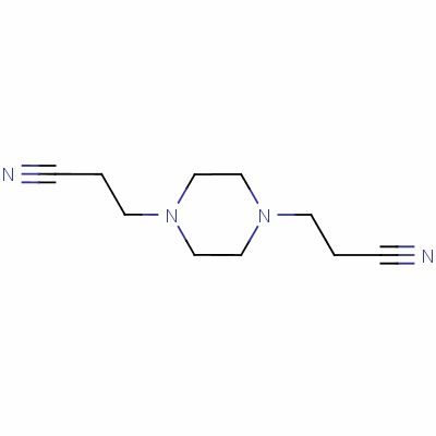 哌嗪-1,4-二丙腈结构式_4159-11-9结构式