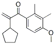 2-Cyclopentyl-1-(4-methoxy-2,3-dimethylphenyl)prop-2-en-1-one Structure,41715-82-6Structure