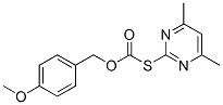 p-Methoxybenzyl S-(4,6-dimethylpyrimidin-2-yl) thiocarbonate Structure,41840-29-3Structure