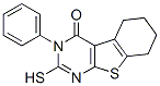 2-Mercapto-3-phenyl-5,6,7,8-tetrahydro-3H-benzo[4,5]thieno[2,3-d]pyrimidin-4-one Structure,42076-13-1Structure