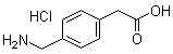 4-(氨基甲基)苯乙酸盐酸盐结构式_42383-05-1结构式
