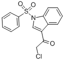 1-苯基磺酰基-3-氯乙酰基吲哚结构式_424789-76-4结构式
