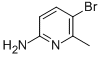 2-氨基-5-溴-6-甲基吡啶结构式_42753-71-9结构式