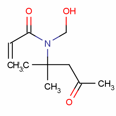 羟基甲基二乙酮丙烯酰胺结构式_42772-51-0结构式