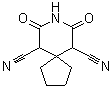 7,9-二氧代-8-氮杂螺[4.5]癸烷-6,10-二甲腈结构式_42940-56-7结构式