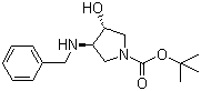 (3R,4R)-N-Boc-3-苄氨基-4-羟基吡咯烷结构式_429673-83-6结构式