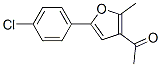 1-[5-(4-氯苯基)-2-甲基-3-呋喃基]-1-乙酮结构式_43020-12-8结构式